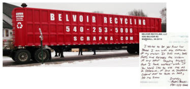 Trailer Built for Belvoir Recycling
